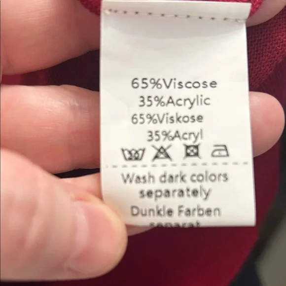 Grace Karin Women's Deep Red Open Front 3/4Sleeve Cardigan - Picture 5 of 8